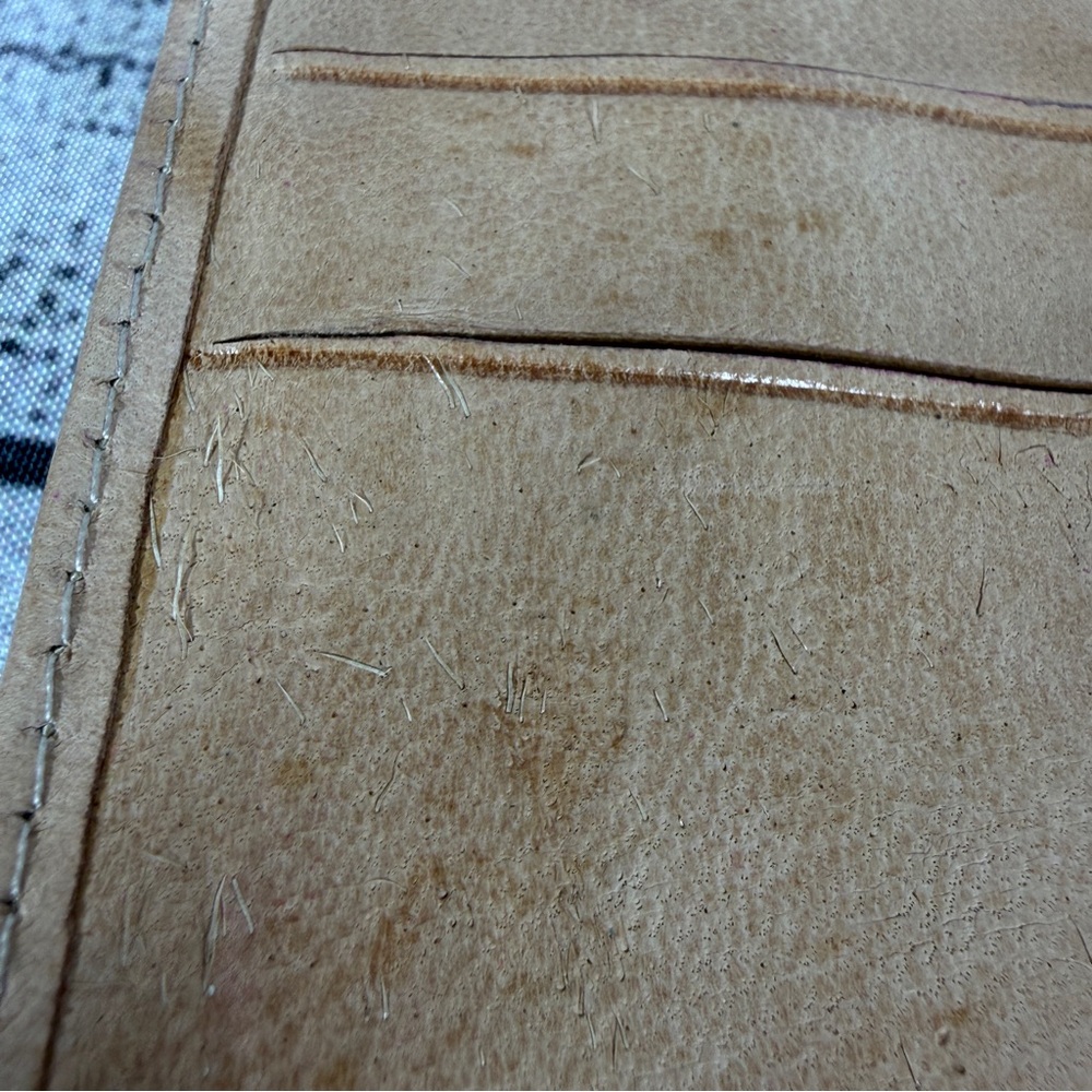 Tan Hand Tooled Embossed Leather Wallet - Unbranded - Picture 9 of 9
